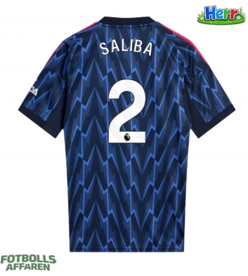 Arsenal William Saliba #2 Bortatröja 2025-26 Kortärmad
